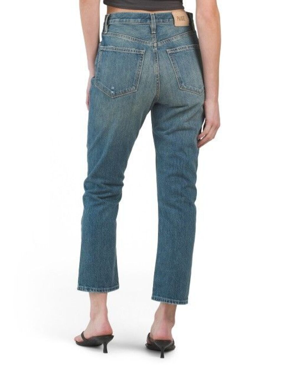 PAIGE womens Billy Crop Covered Button Fly Jeans size 25 The Roxy 27" inseam - Picture 5 of 13